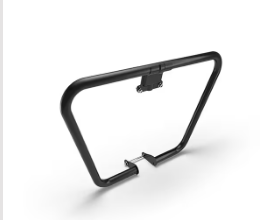 Black Trapezium Engine Guard for Royal Enfield Bullet 350 BS3 /  BS4 / BS6