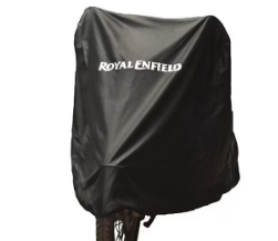 Black Water Resistant Bike Cover for Royal Enfield Bullet 350 BS3 /  BS4 / BS6