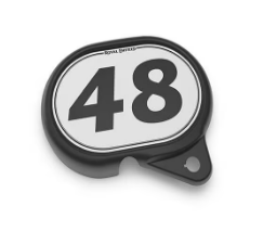 Left Hand Number Board for Royal Enfield Bullet 350 BS3 /  BS4 / BS6