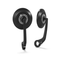 Black Round Bar End Mirrors for Royal Enfield Bullet 650