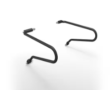 Black Soft Pannier Rails for Royal Enfield Bullet 650
