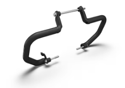 Black Compact Engine Guards for Royal Enfield Classic 650