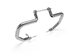 Silver Compact Engine Guards for Royal Enfield Classic 650