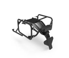 Black Adventure Pannier Rails for Royal Enfield Himalayan