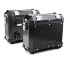 Black Adventure Panniers for Royal Enfield Himalayan