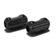 Black Engine Guard Sliders for Royal Enfield Himalayan
