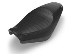 Black Pleated Seat Covers for Royal Enfield Hunter 350