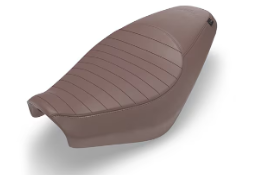 Brown Pleated Seat Covers for Royal Enfield Hunter 350