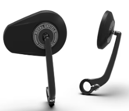 Black Tappered Bar End Mirrors for Royal Enfield Interceptor