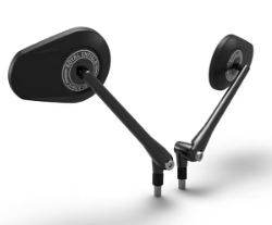 Black Tappered Mirrors for Royal Enfield Interceptor