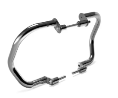 Silver Compact Engine Guards for Royal Enfield Interceptor