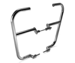 Silver Large Engine Guards for Royal Enfield Interceptor