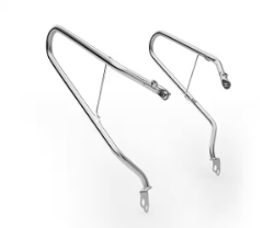 Silver Soft Pannier Rails for Royal Enfield Interceptor