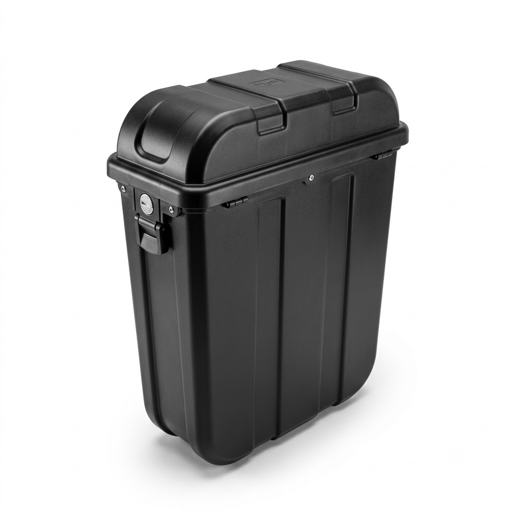 Black Commuter Pannier for Royal Enfield Meteor 350