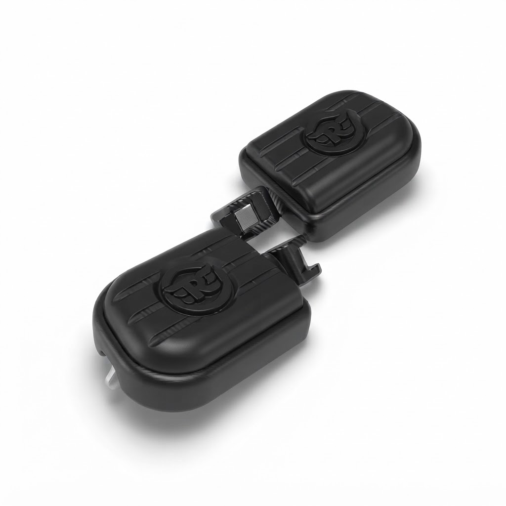 Black deluxe Footpegs for Royal Enfield Meteor 350