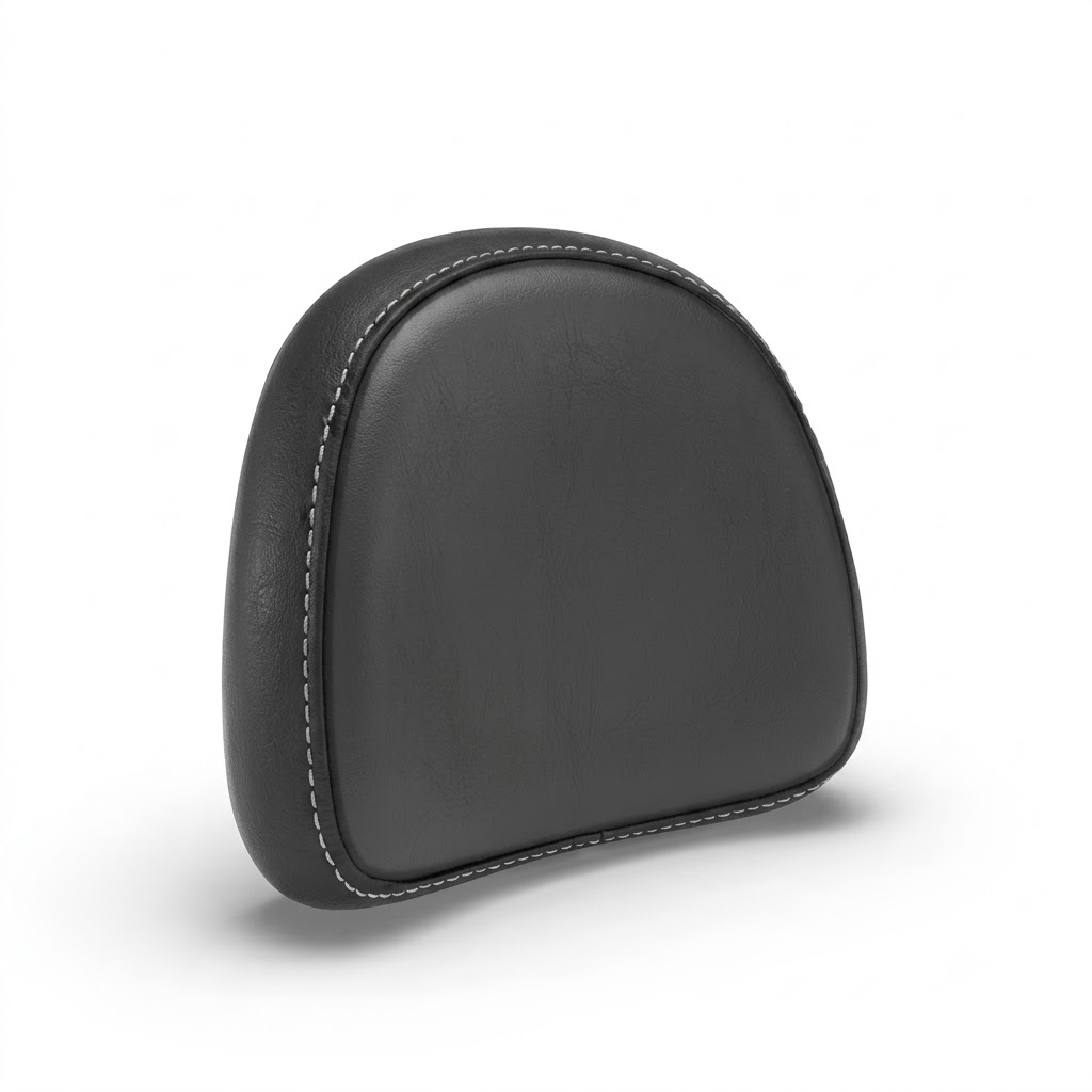 Black Passenger Backrest Pad for Royal Enfield Meteor 350