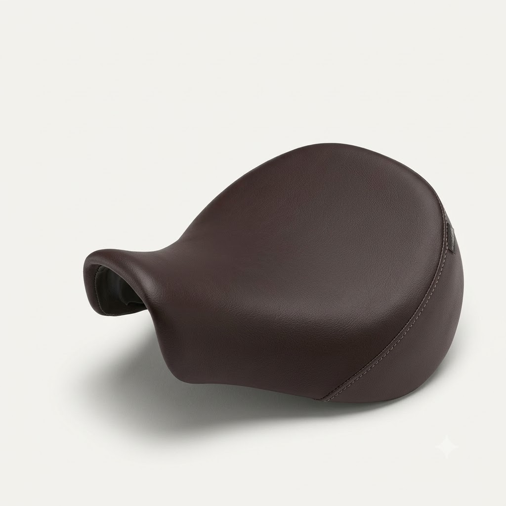 Brown Low Ride Rider Seat for Royal Enfield Meteor 350
