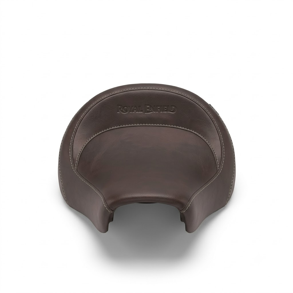 Brown Touring Rider Seat for Royal Enfield Meteor 350