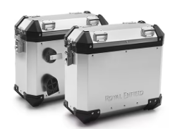 modern soft panniers for Royal Enfield Meteor 350
