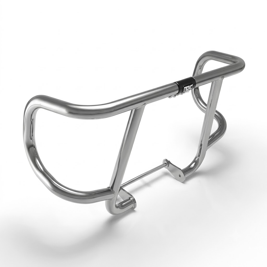 Silver Airfly Evo Engine Guard for Royal Enfield Meteor 350