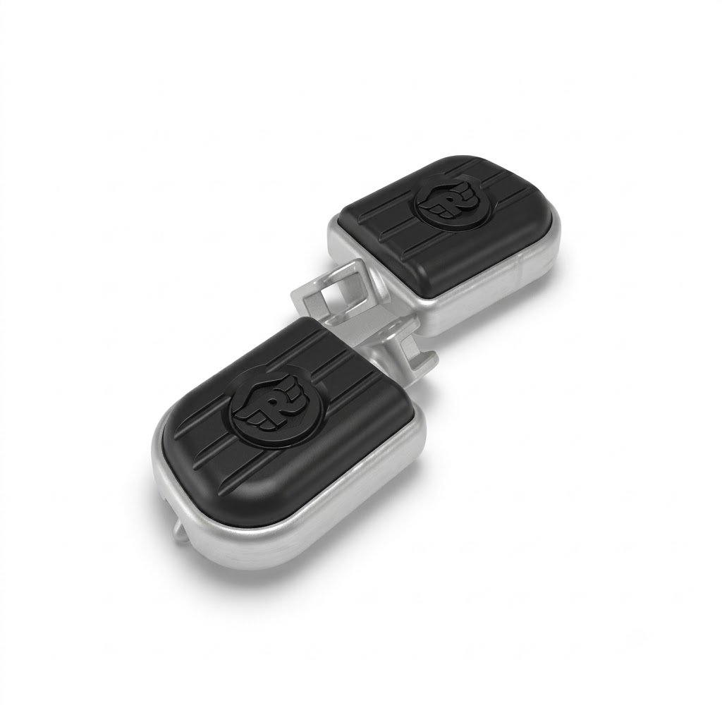 Silver deluxe Footpegs for Royal Enfield Meteor 350