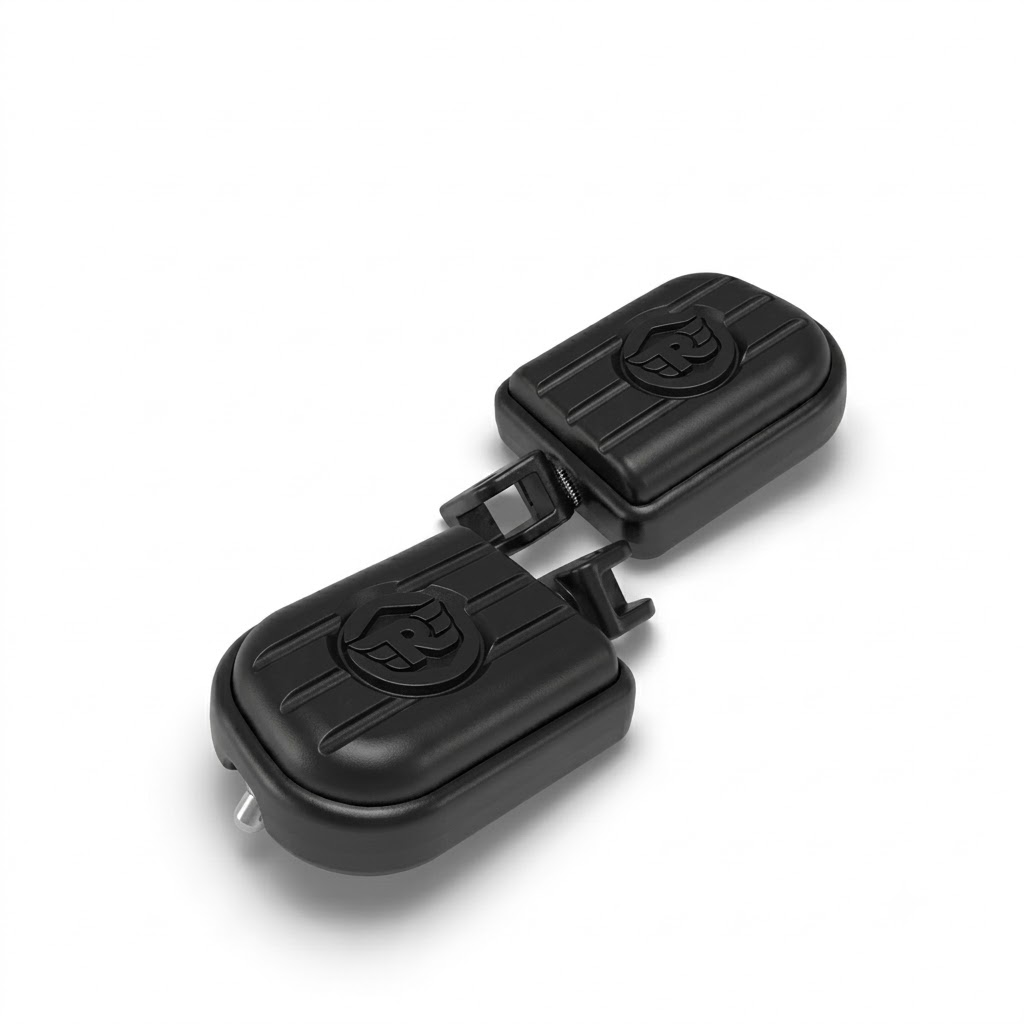 Black deluxe Footpegs for Royal Enfield NEW BULLET 350