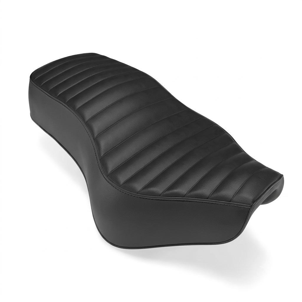 BLACK PLEATED SEAT COVERS for Royal Enfield NEW BULLET 350