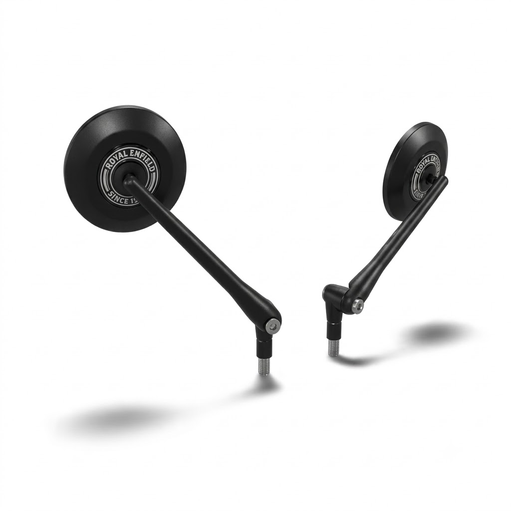 Black round mirrors for Royal Enfield NEW BULLET 350