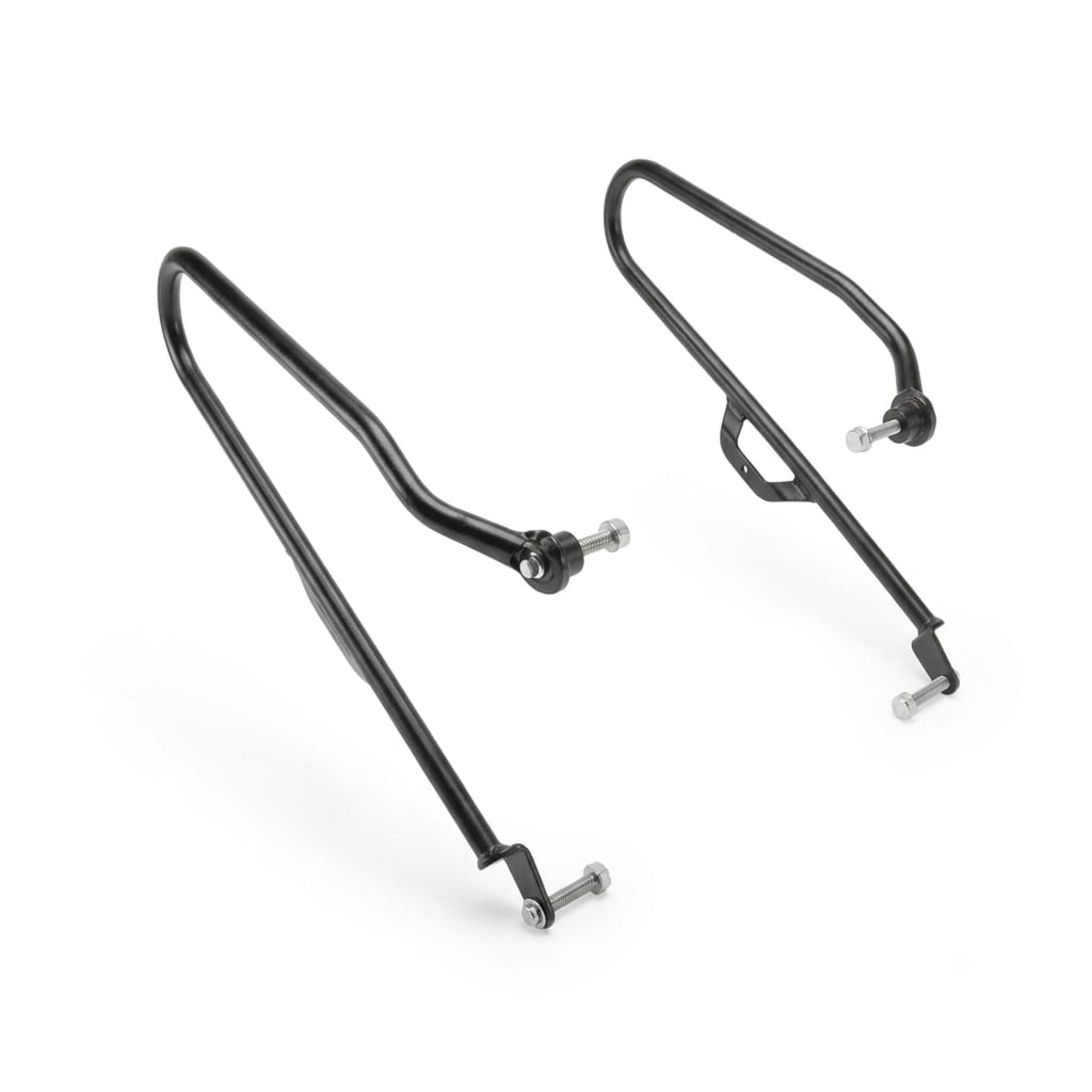 Black soft Pannier Rails for Royal Enfield NEW BULLET 350