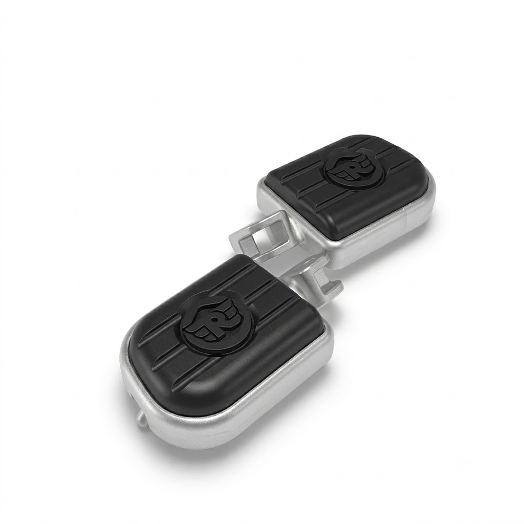 Silver Deluxe Footpegs for Royal Enfield NEW BULLET 350