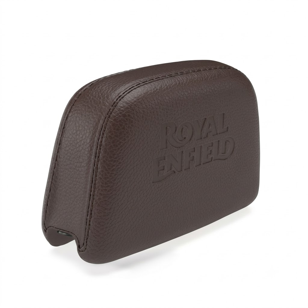 Black Brown Passenger Backrest Pad for Royal Enfield New Classic 350