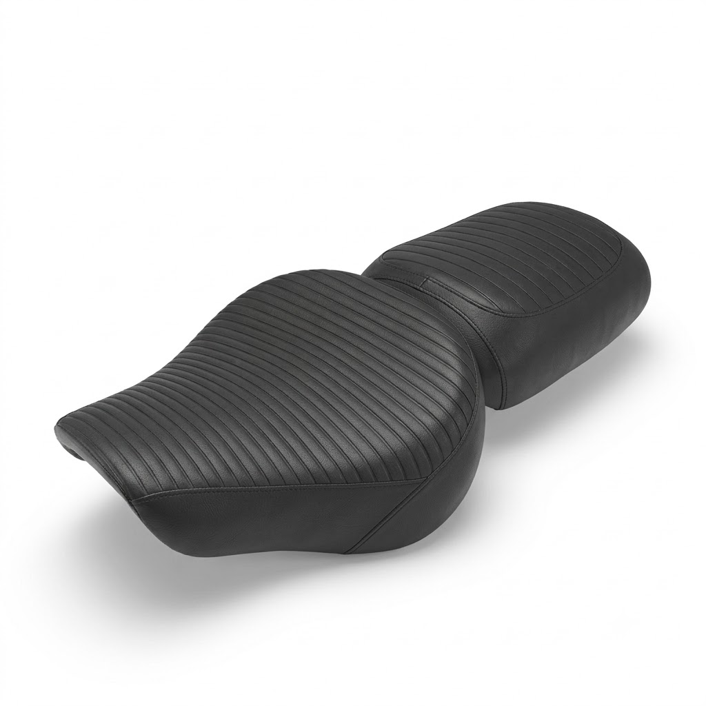 Black Pleated Seat Covers for Royal Enfield New Classic 350