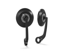 Black Round Bar End Mirrors for Royal Enfield New Classic 350