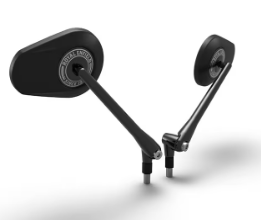 Black Tappered Bar End Mirrors for Royal Enfield New Classic 350