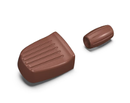 Brown Foot Control Rubbers for Royal Enfield New Classic 350