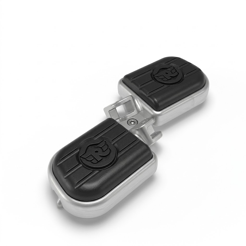 Silver Deluxe Footpegs for Royal Enfield New Classic 350