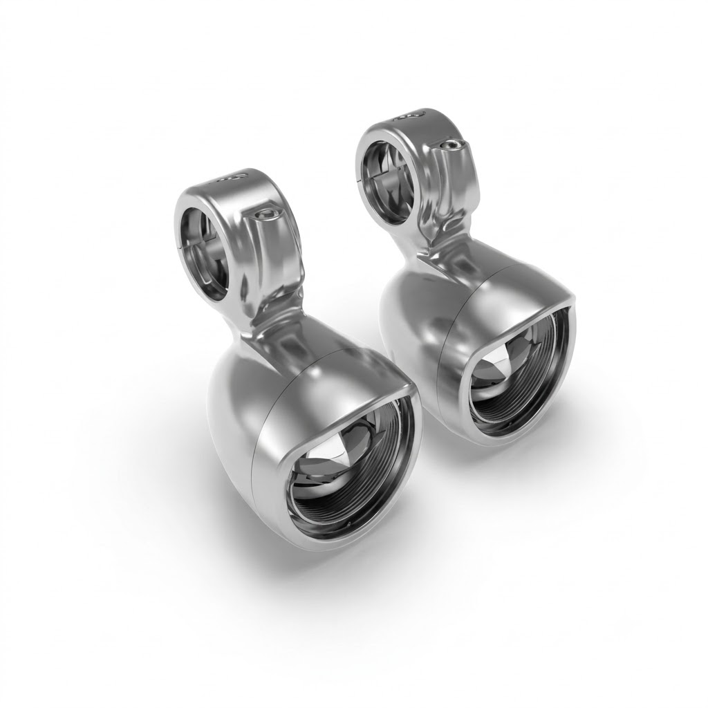 Silver Led Fog Lights for Royal Enfield New Classic 350