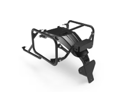Black Adventure Pannier Rails for Royal Enfield Scram 411