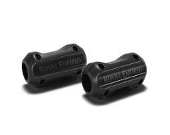 Black Engine Guard Sliders for Royal Enfield Scram 411